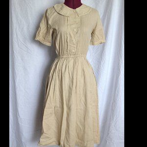 Annie Prarie Tan Cottagecore Dress